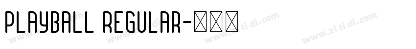 Playball Regular字体转换